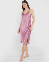 La Senza Unlined Sexy Sleep Satin Slip Pink / M